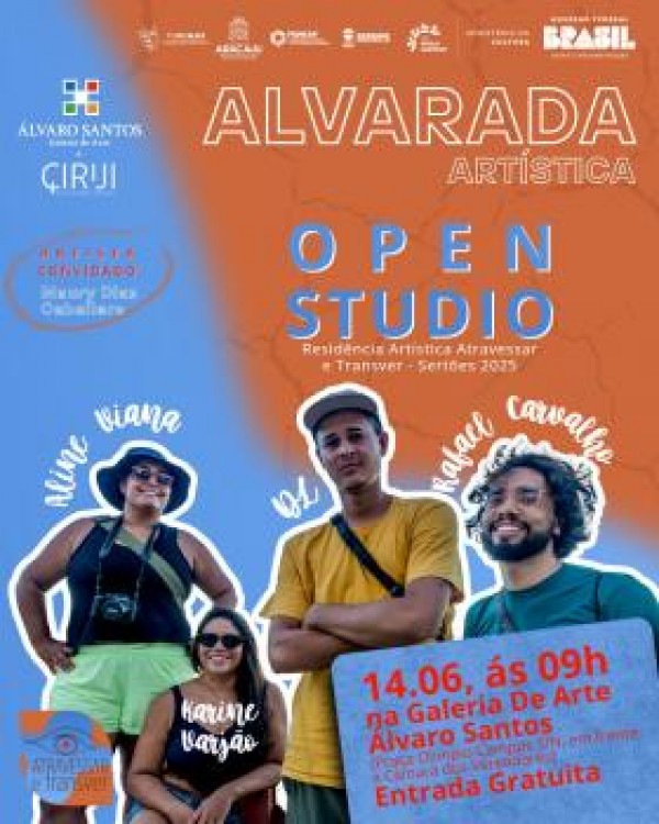 Galeria de Artes Álvaro Santos realizará mais uma edição do projeto Alvarada, no sábado (14)