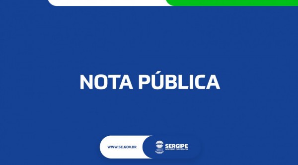 Nota Pública: Governo de Sergipe altera data do Verão Sergipe 2026 em Canindé de São Francisco